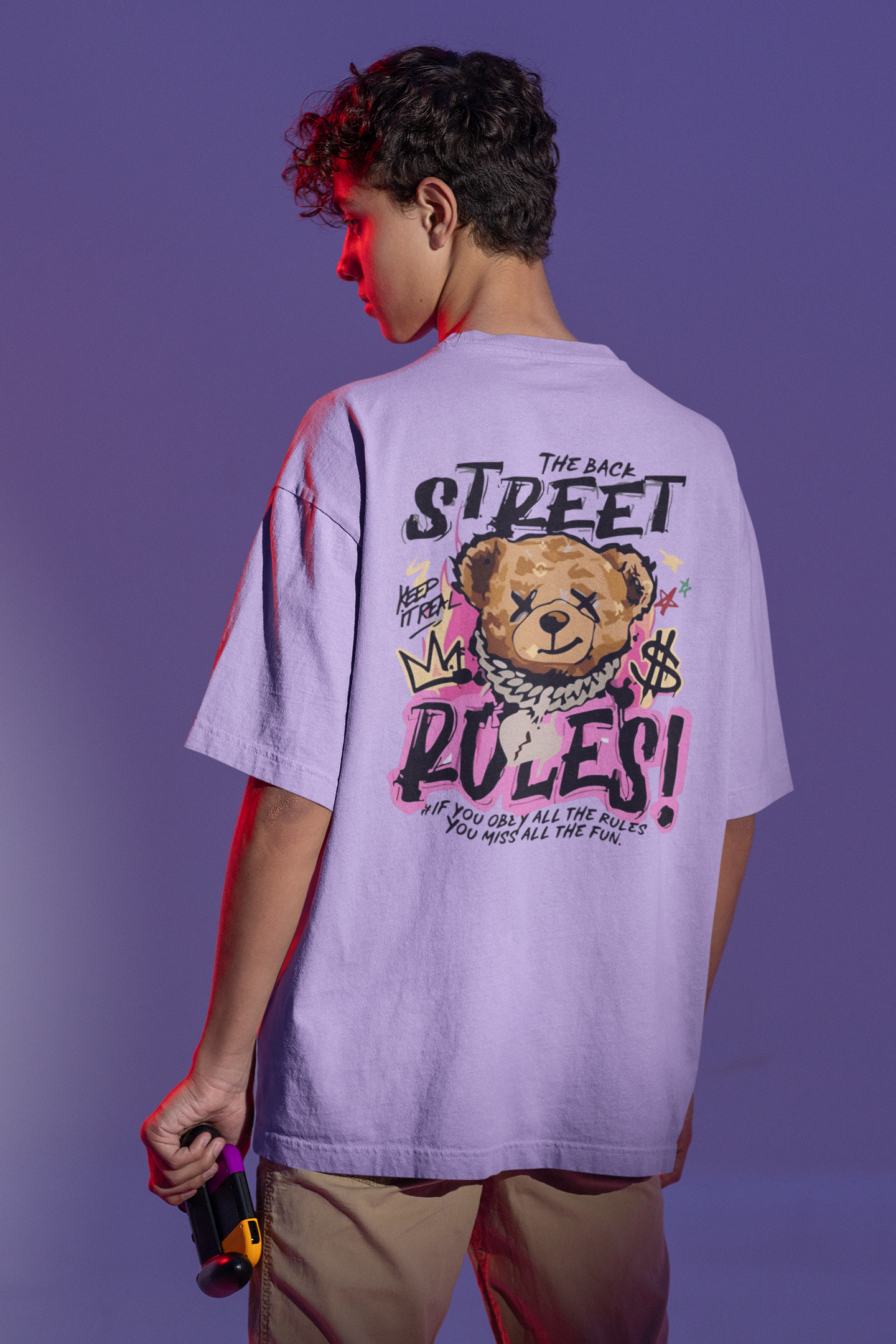 Unisex Relaxed Fit T-Shirt with "Street" Print
