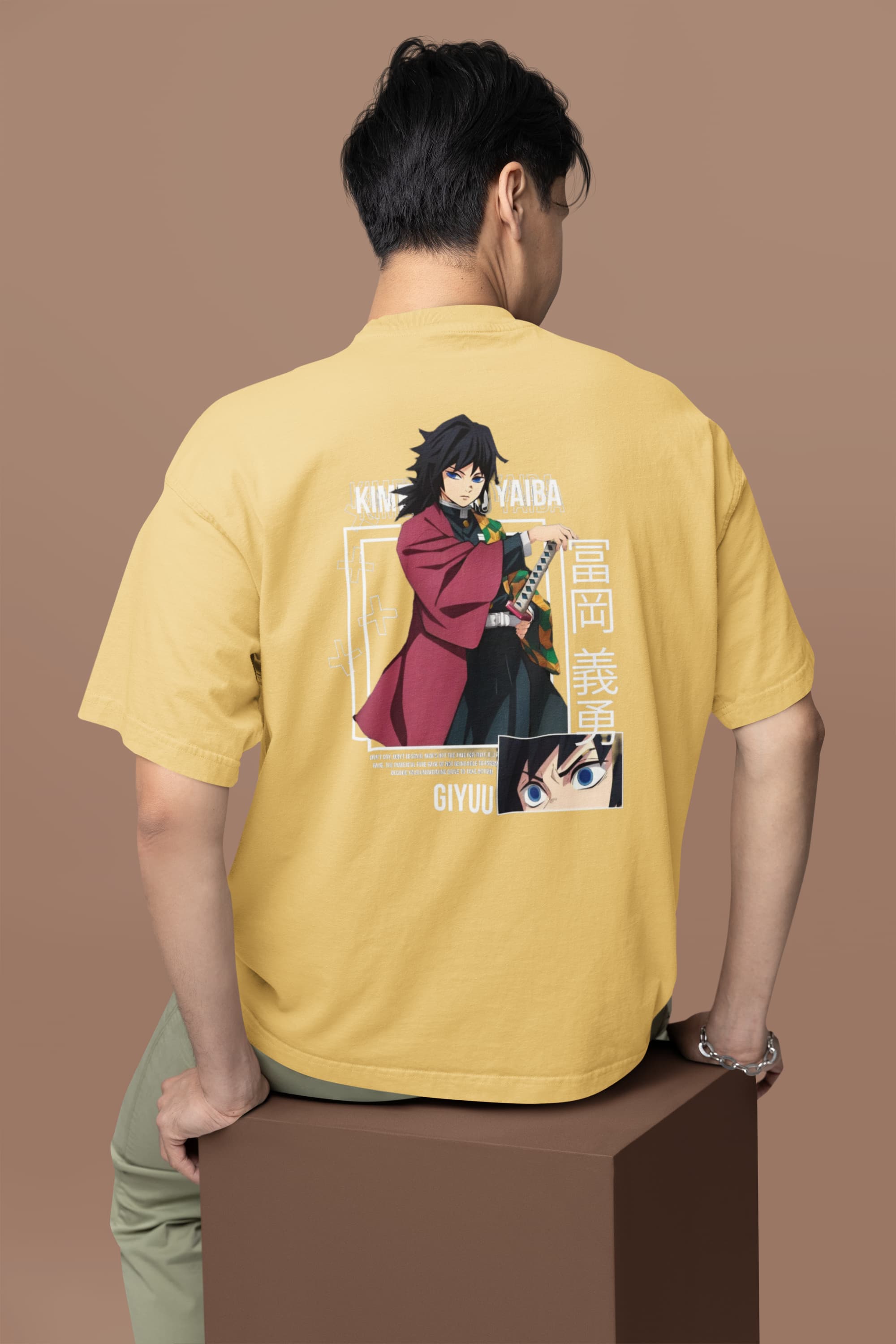 Unisex Relaxed Fit T-Shirt with "Demon Slayer" Print