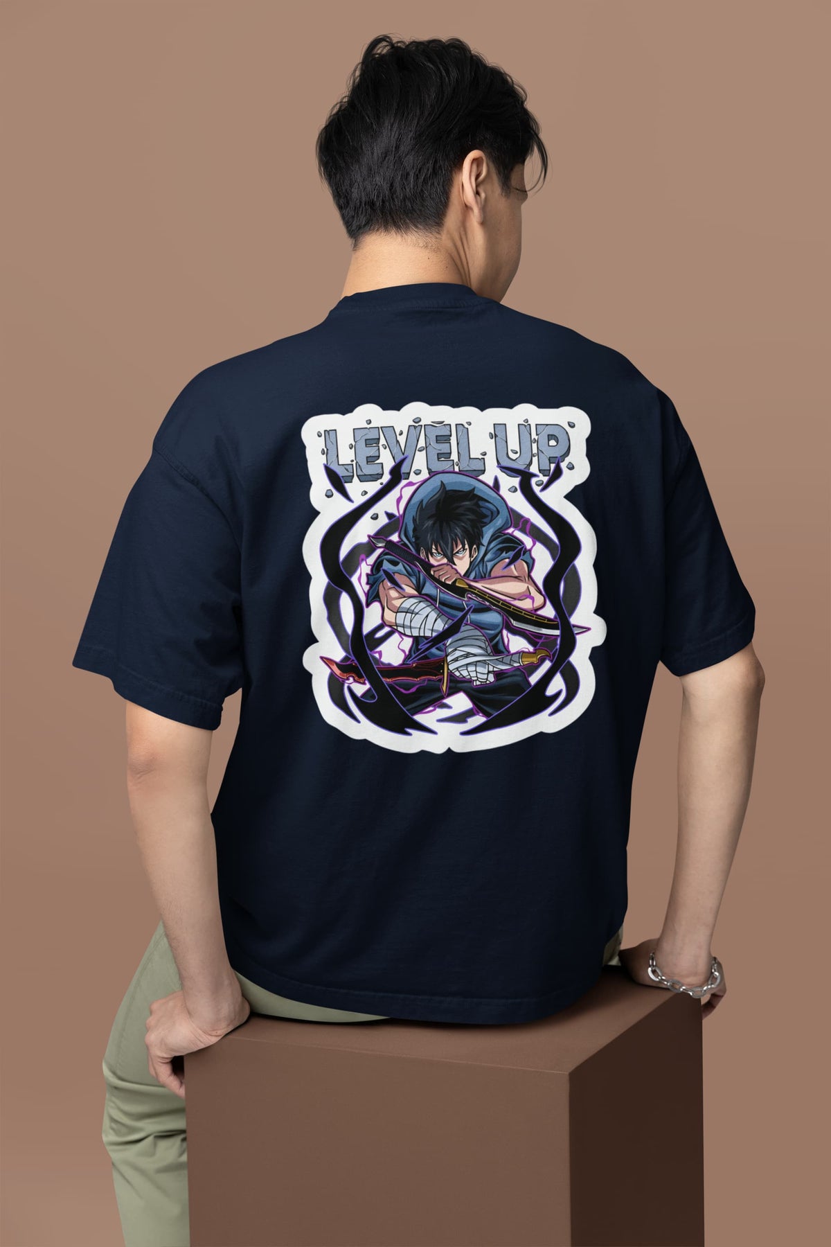 Unisex Relaxed Fit T-Shirt with "Solo Levling " Print