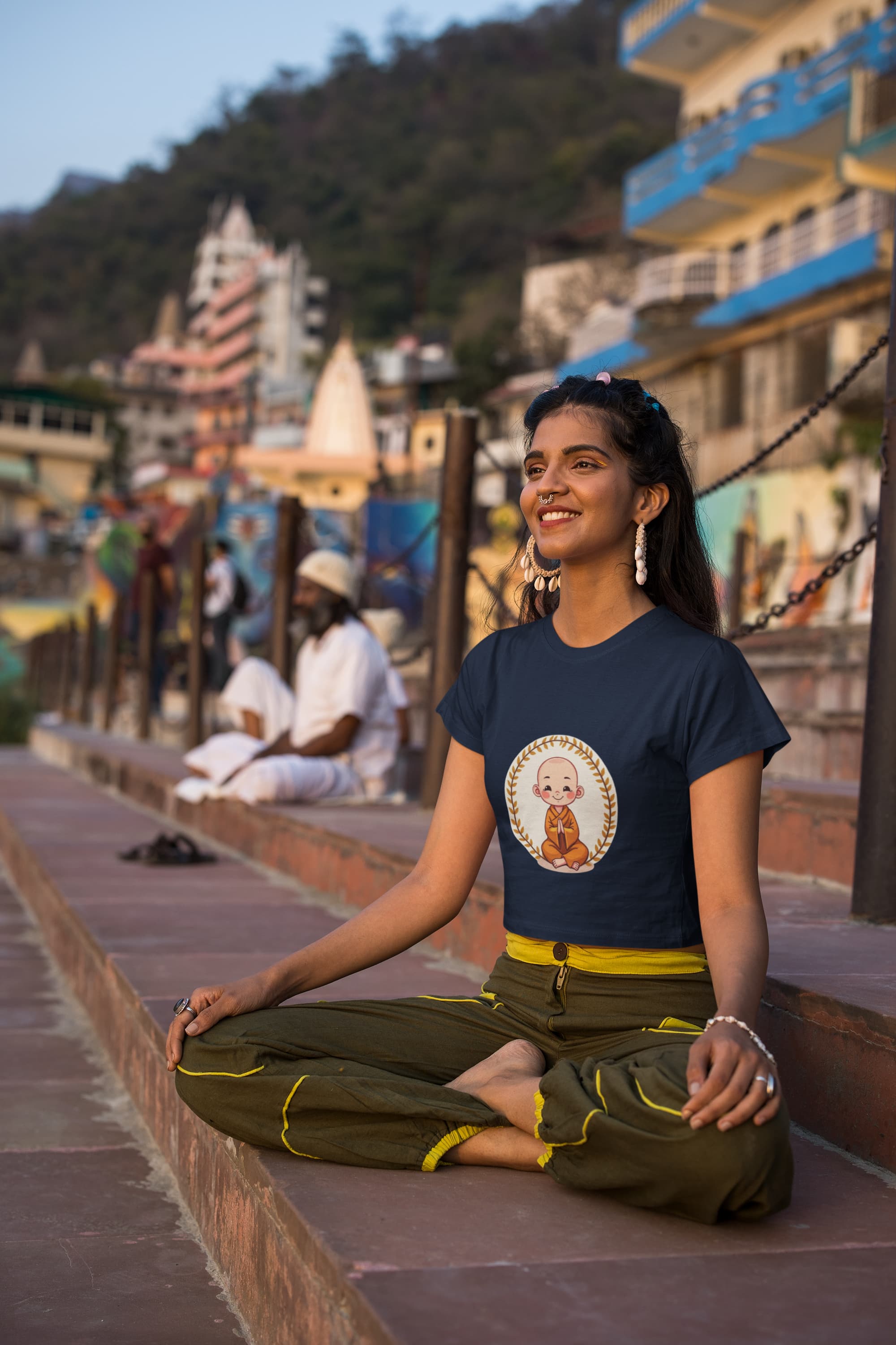 Crop Top with "Budda" Print