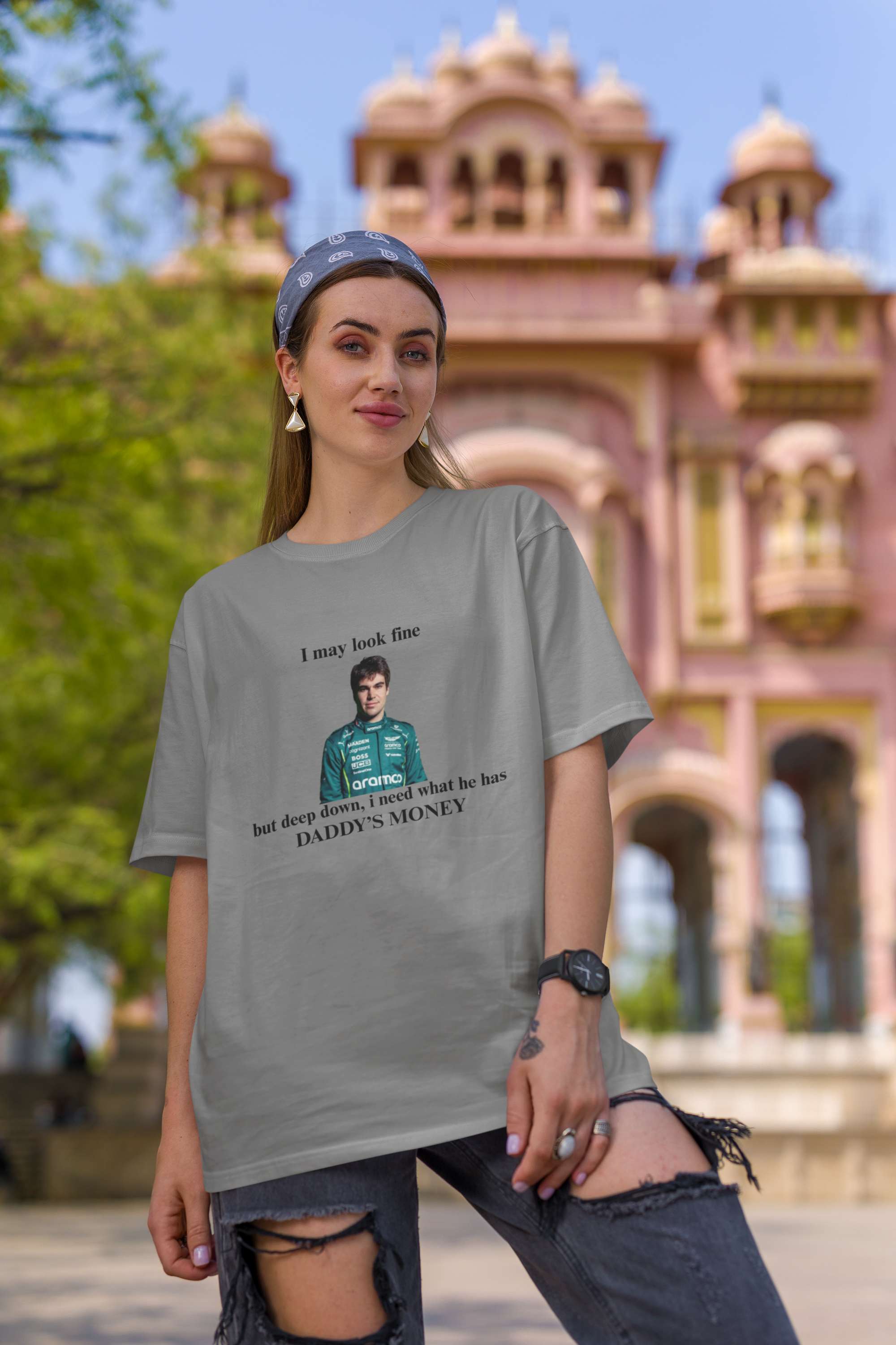 Unisex Relaxed Fit T-Shirt with "Daddy’s Money" Print