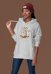 Regular Fit Unisex hoddie with "Steal Hearts & Wallets" Print