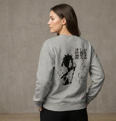 Regular Unisex Sweatshirt with "Madara Uchih" Print
