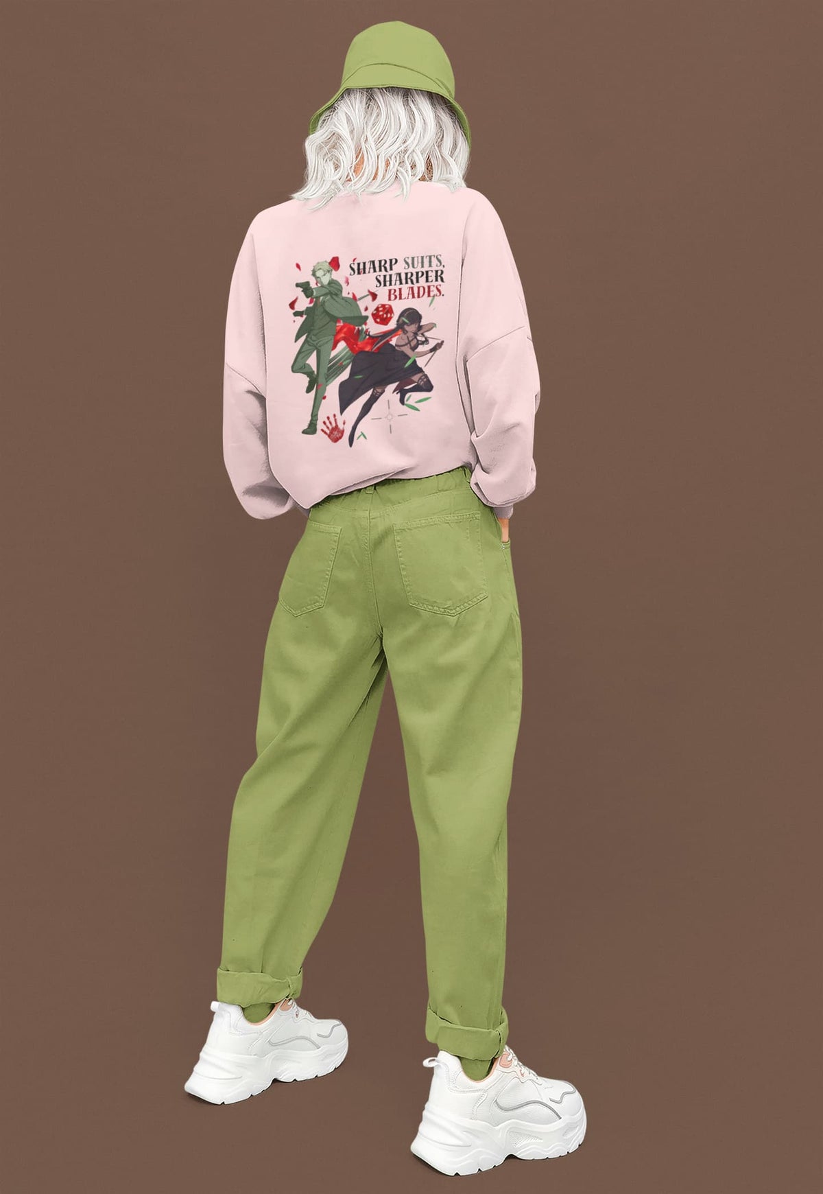 Unisex Sweatshirt with "Loid & Yor Forger"  Print