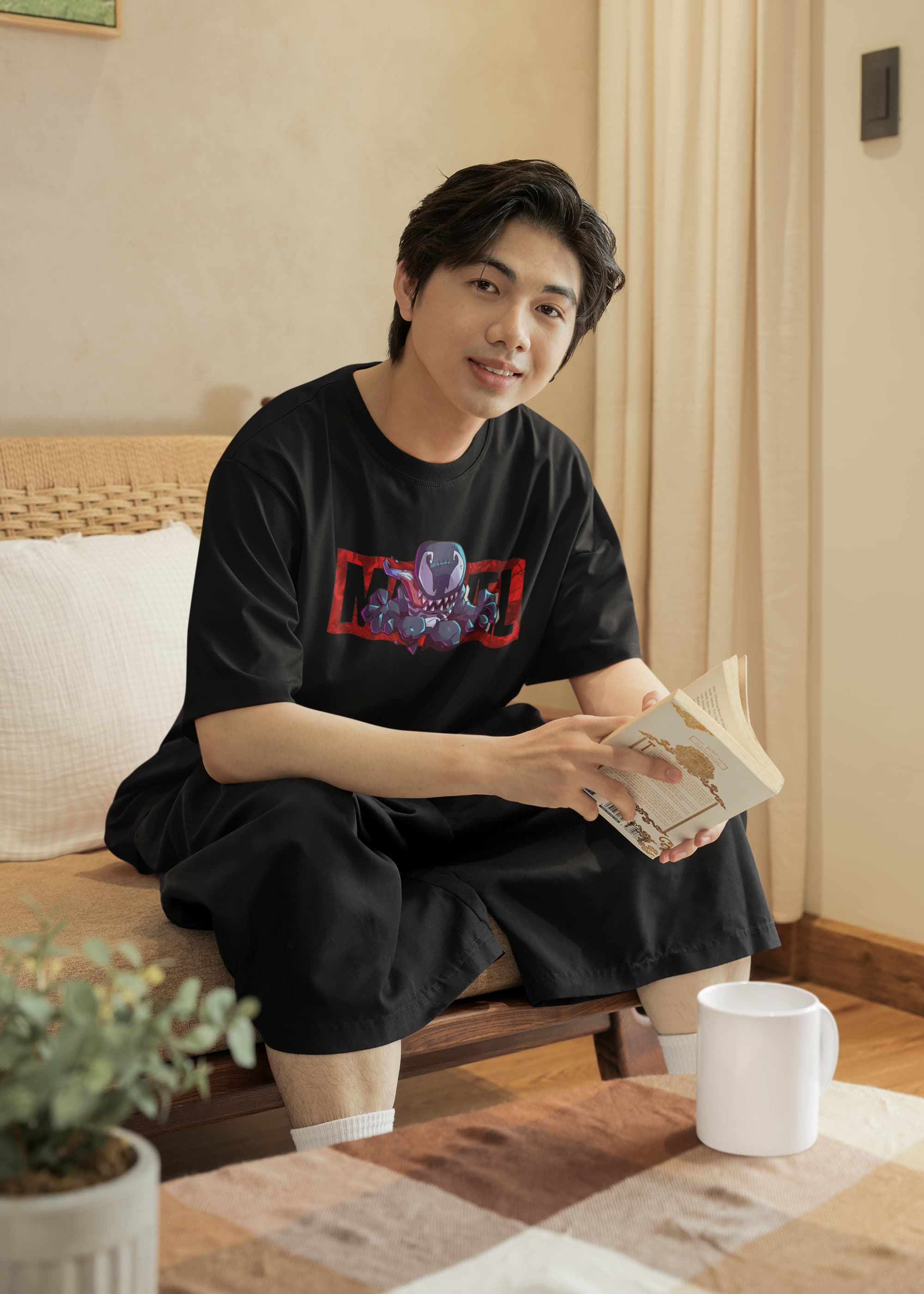 Unisex Relaxed Fit T-Shirt with "Venom" Print