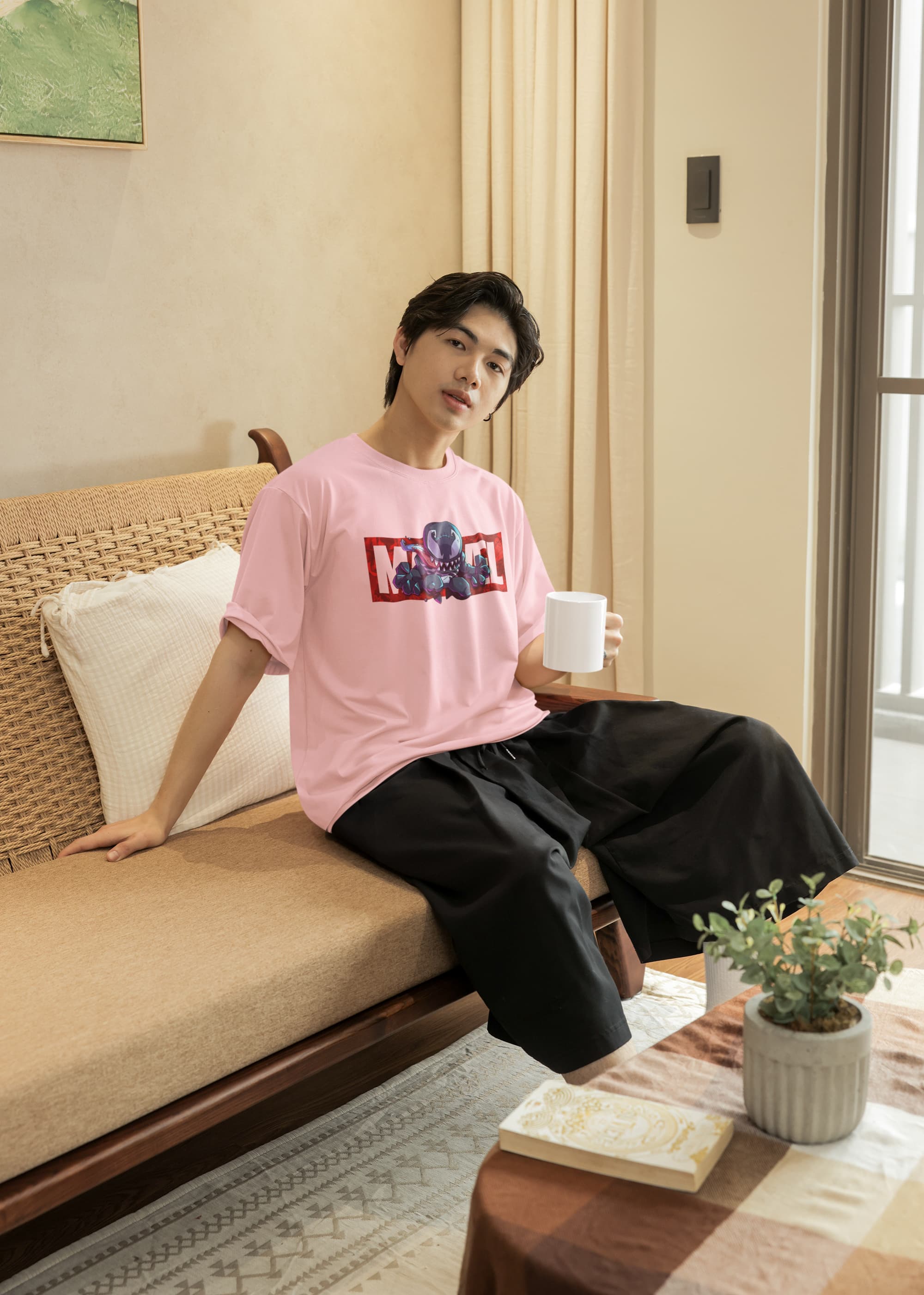 Unisex Relaxed Fit T-Shirt with "Venom" Print