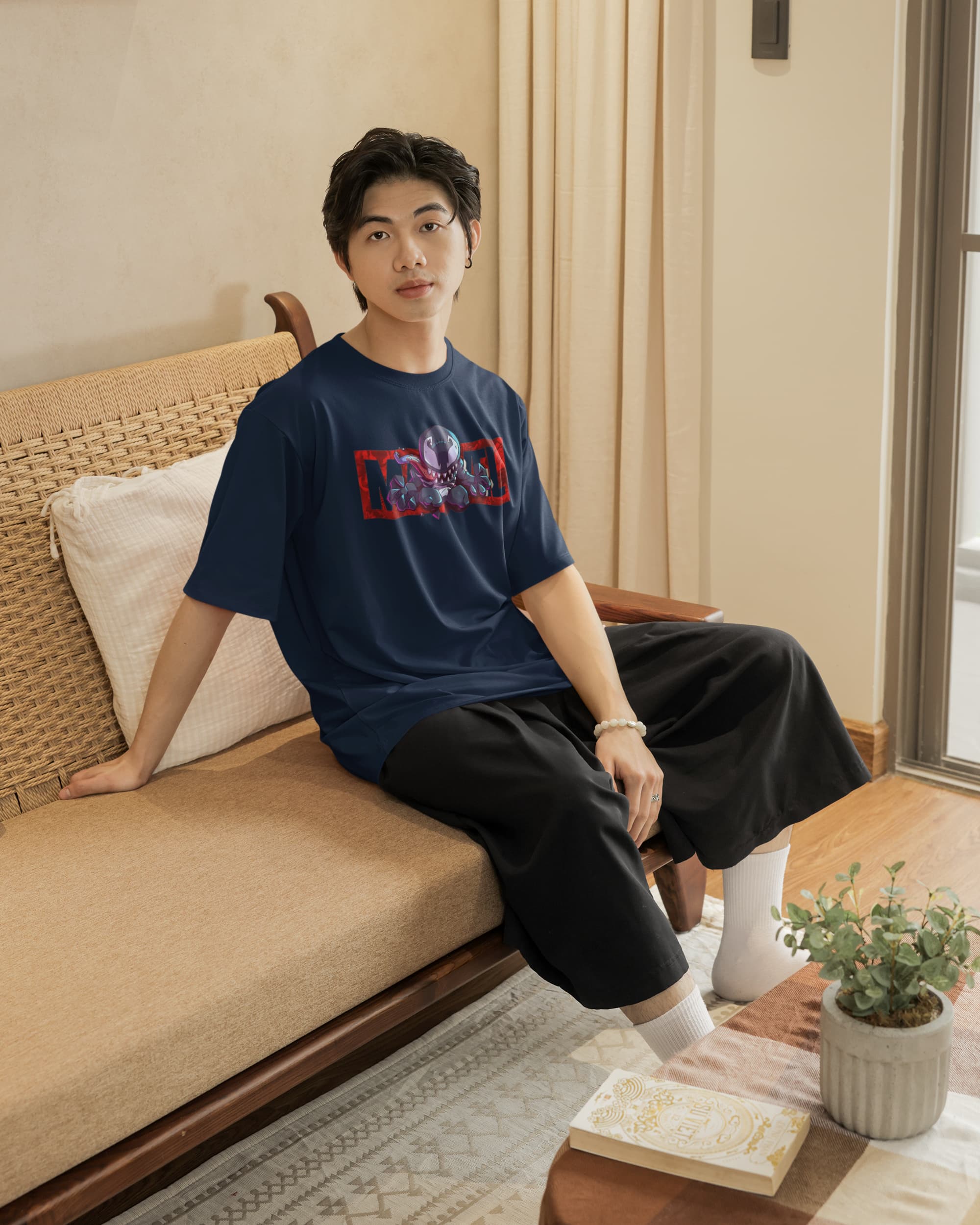Unisex Relaxed Fit T-Shirt with "Venom" Print