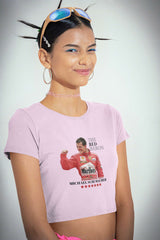 Crop Top with "F1 Legend – Michael Schumacher" Print