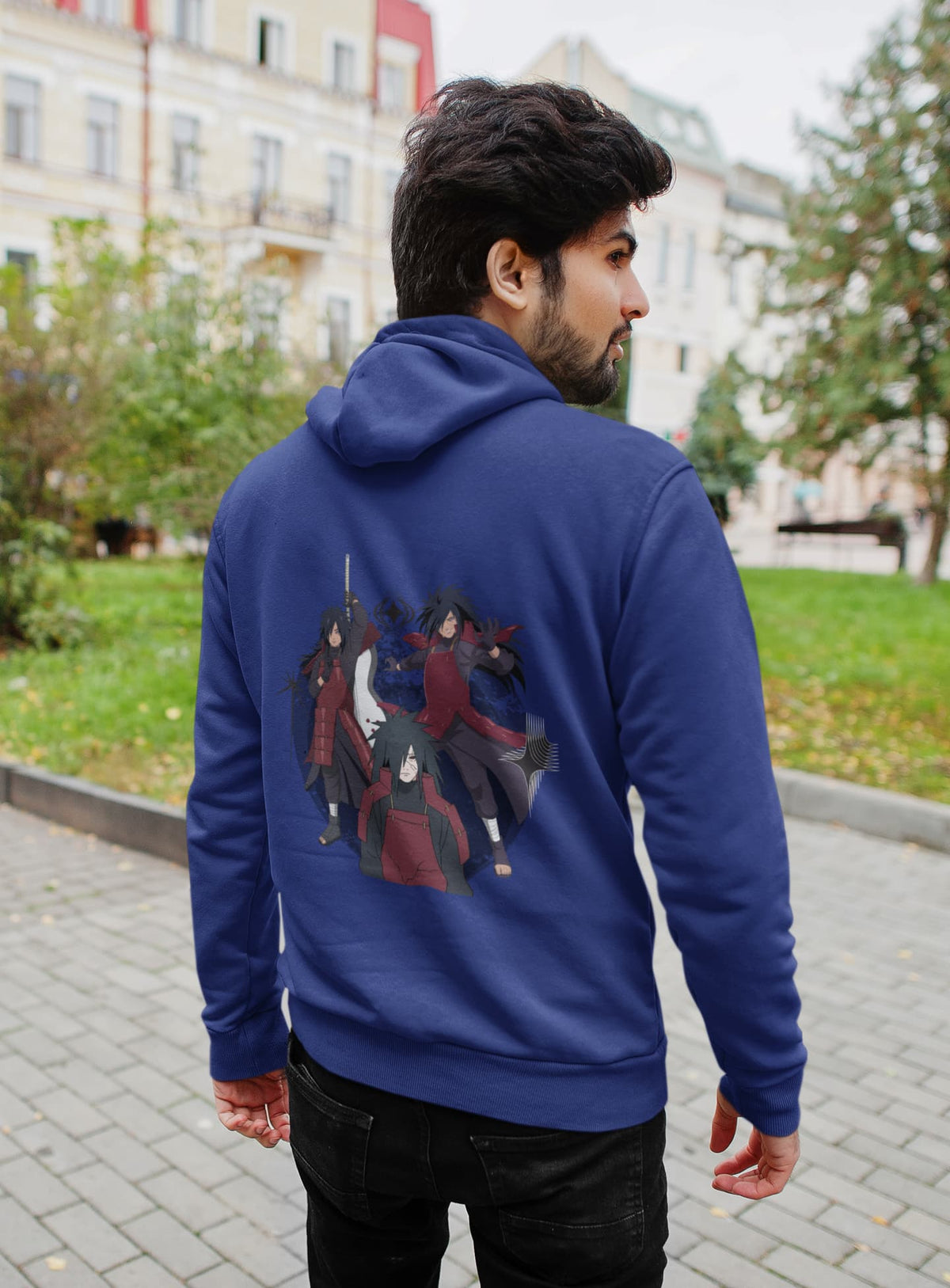 Regular Fit Unisex hoddie with "Madara Uchiha" Print