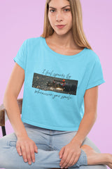 Crop Top with "F1 Sparks of Emotion " Print