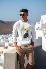 Regular Unisex Sweatshirt with "Naruto" Print