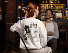 Regular Unisex Sweatshirt with "Madara Uchih" Print