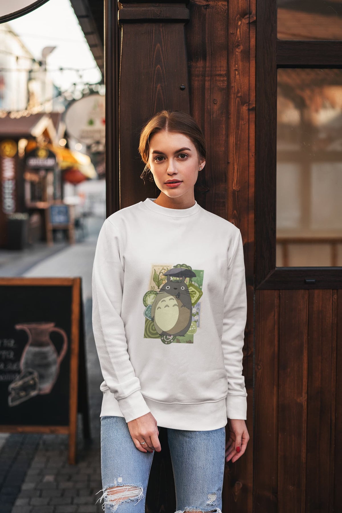 Regular Unisex Sweatshirt with "My Neighbor Totoro" Print