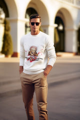 Regular Unisex Sweatshirt with "Yuji Itadori" Print