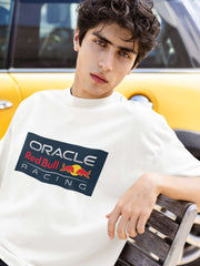 Unisex Relaxed Fit T-Shirt with "Oracle Red Bull Racing" Print